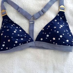 Dark blue star Bathing suit top